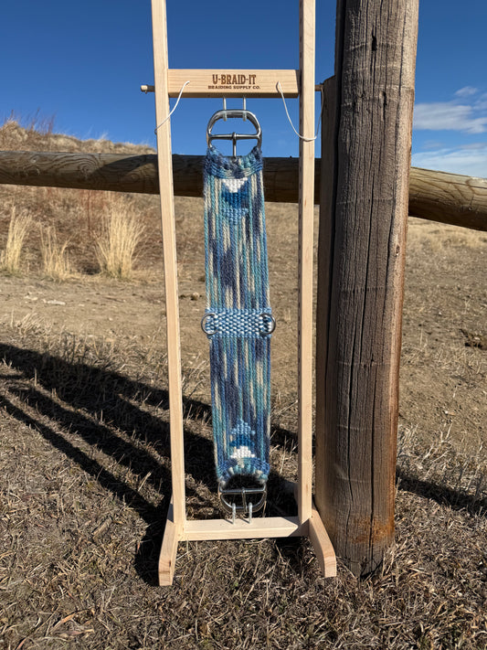 28" Blue Tie Dye Vibes Mohair Cinch